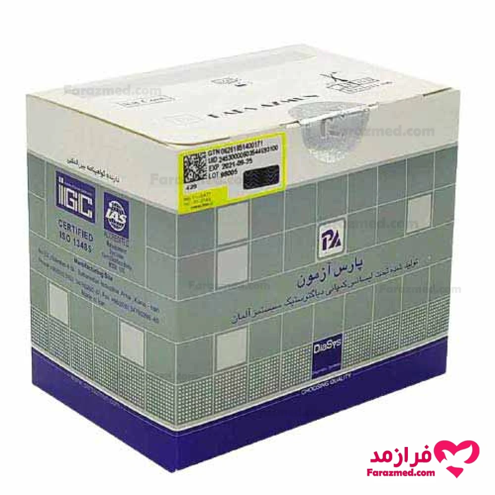  محصول 0 تصویر شماره پارس آزمون بیلی روبین توتال 400ml 