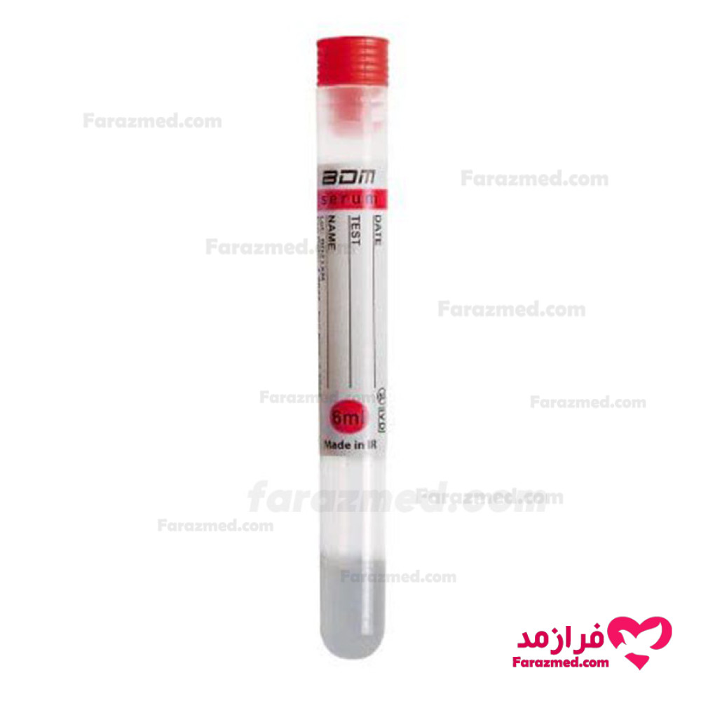  محصول 0 تصویر شماره لوله کلات اکتیویتور بدون ژل BDM حجم 6ml سایز 100*13 مدل غیروکیوم 