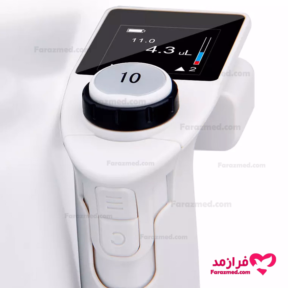  محصول 2 تصویر شماره سمپلر الکترونیک A&E انگلستان حجم متغیر 100 - 2 میکرولیتر مدل شارژی 
