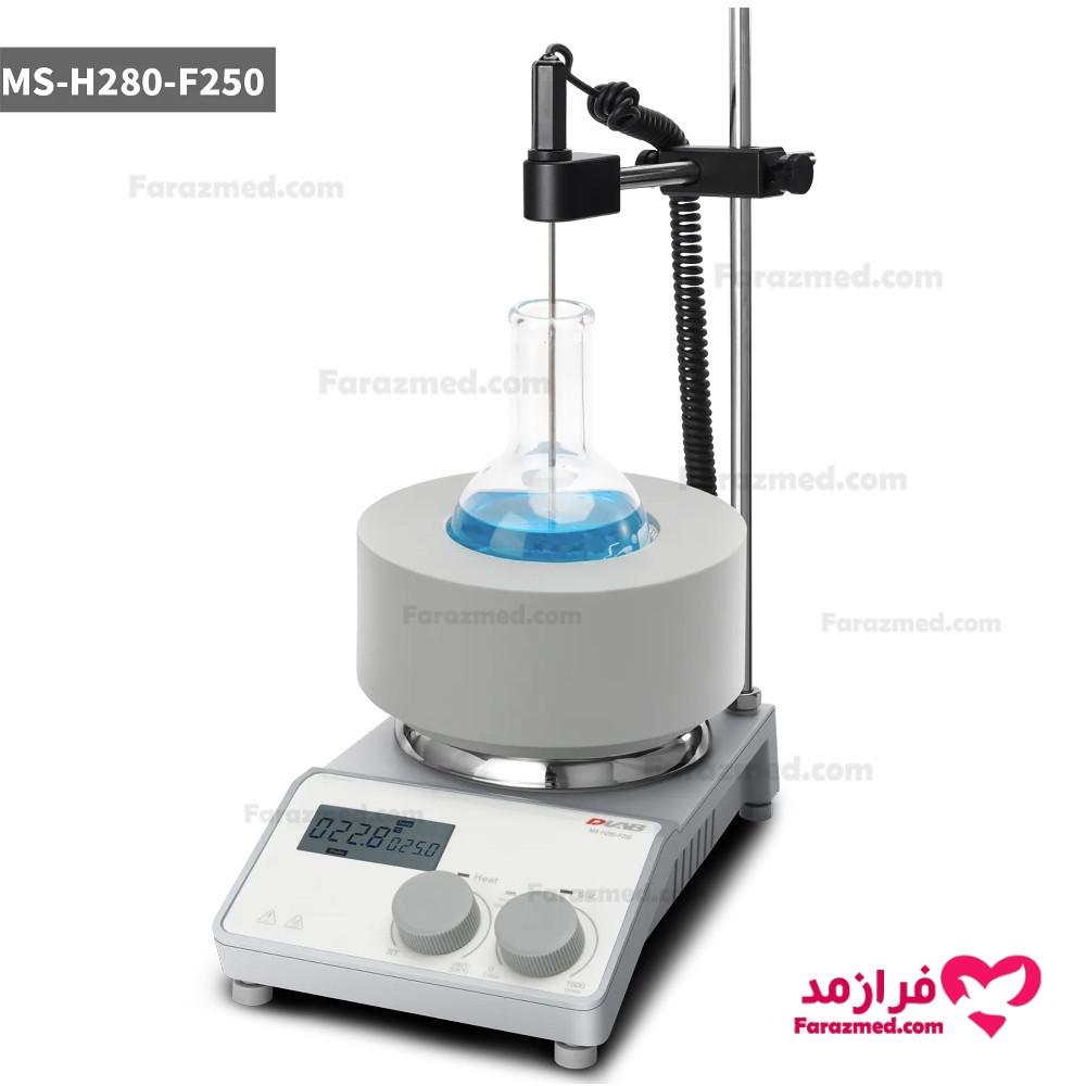  محصول 0 تصویر شماره شوف بالن آزمایشگاهی مگنت دار دیجیتال DLAB مدل MS-H280-F250 