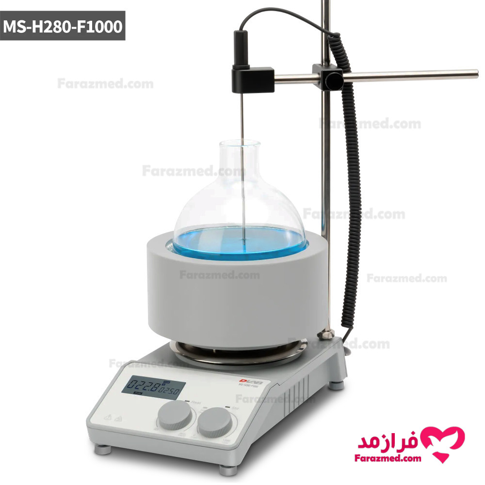  محصول 0 تصویر شماره شوف بالن آزمایشگاهی مگنت دار دیجیتال DLAB مدل MS-H280-F1000 