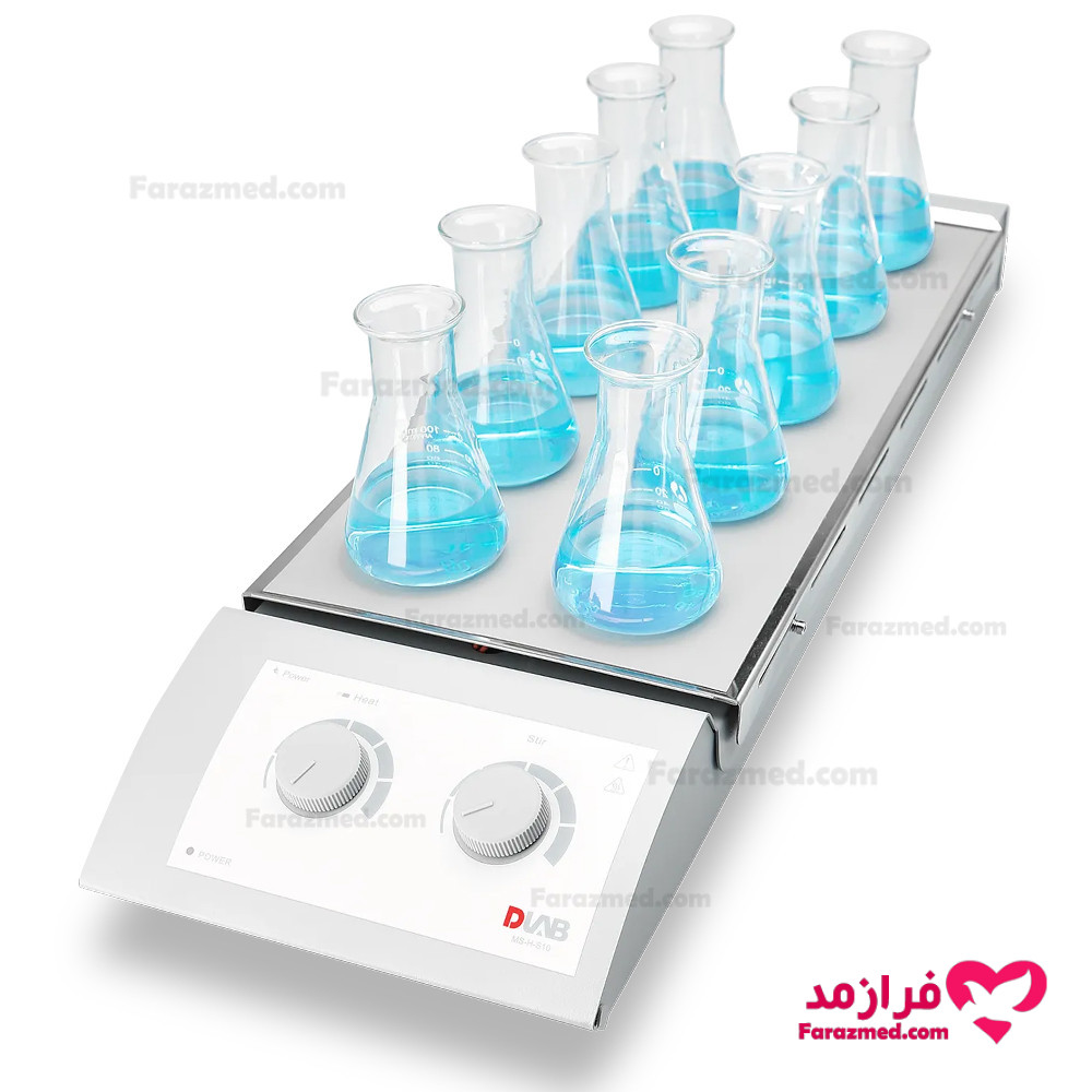  محصول 1 تصویر شماره هات پلیت مگنت استیرر 10 خانه DLAB مدل MS-H-S10 