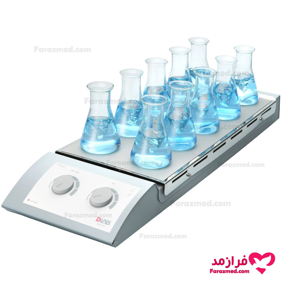  محصول 0 تصویر شماره هات پلیت مگنت استیرر 10 خانه DLAB مدل MS-H-S10 