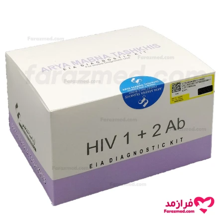  محصول 0 تصویر شماره کیت الایزا HIV1+2 آریا مبنا تشخیص مدل 96 تستی 