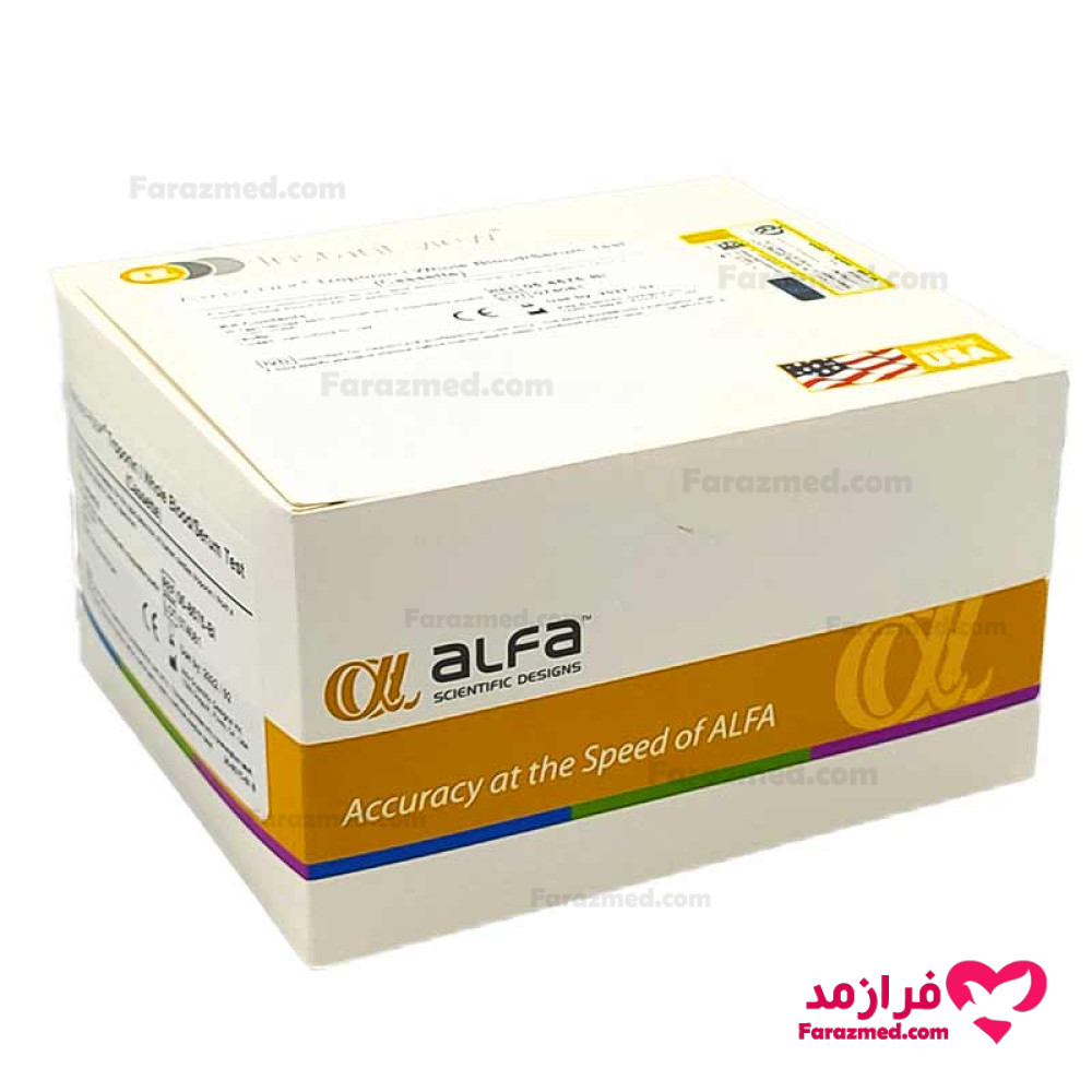  محصول 0 تصویر شماره کیت تروپونین آلفا مدل رپیدتست بسته 25 تستی 