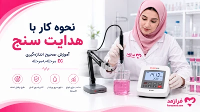  تصویر مطلب نحوه کار با هدایت سنج؛ آموزش صحیح اندازه‌گیری EC مرحله‌به‌مرحله